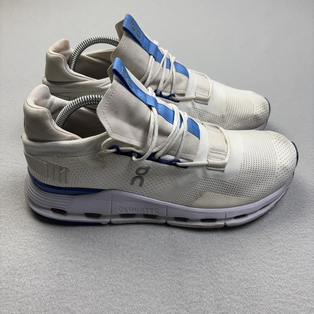 On Cloudnova Shoes Womens Size 11 White Mesh Running Sneakers CloudTec Athletic